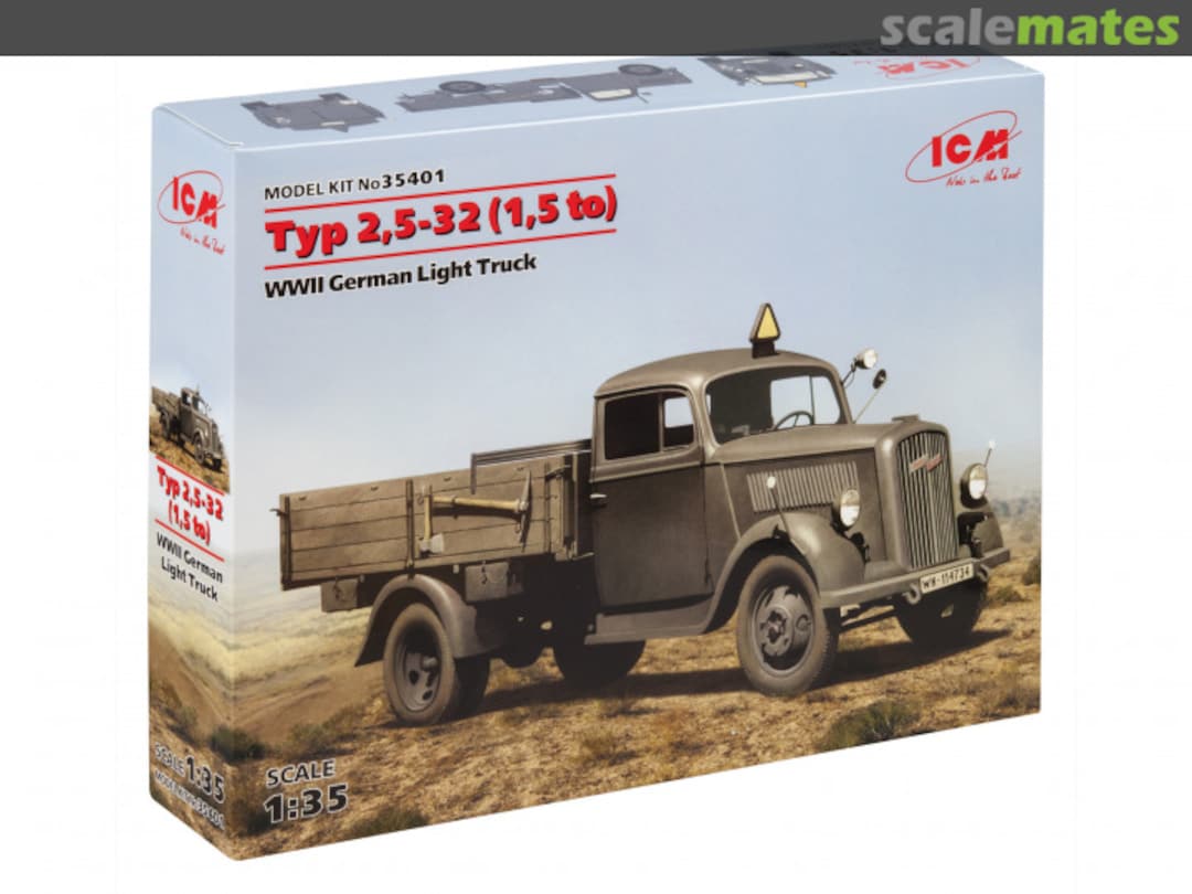 Boxart Typ 2,5-32 (1,5to) 35401 ICM Boxart Typ 2,5-32 (1,5to) 35401 ICM