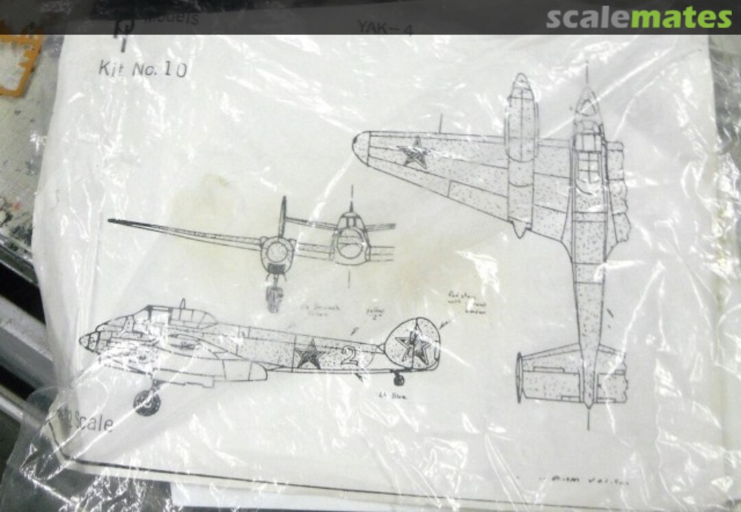 Boxart Yak-4 10 KPL Models Boxart Yak-4 10 KPL Models