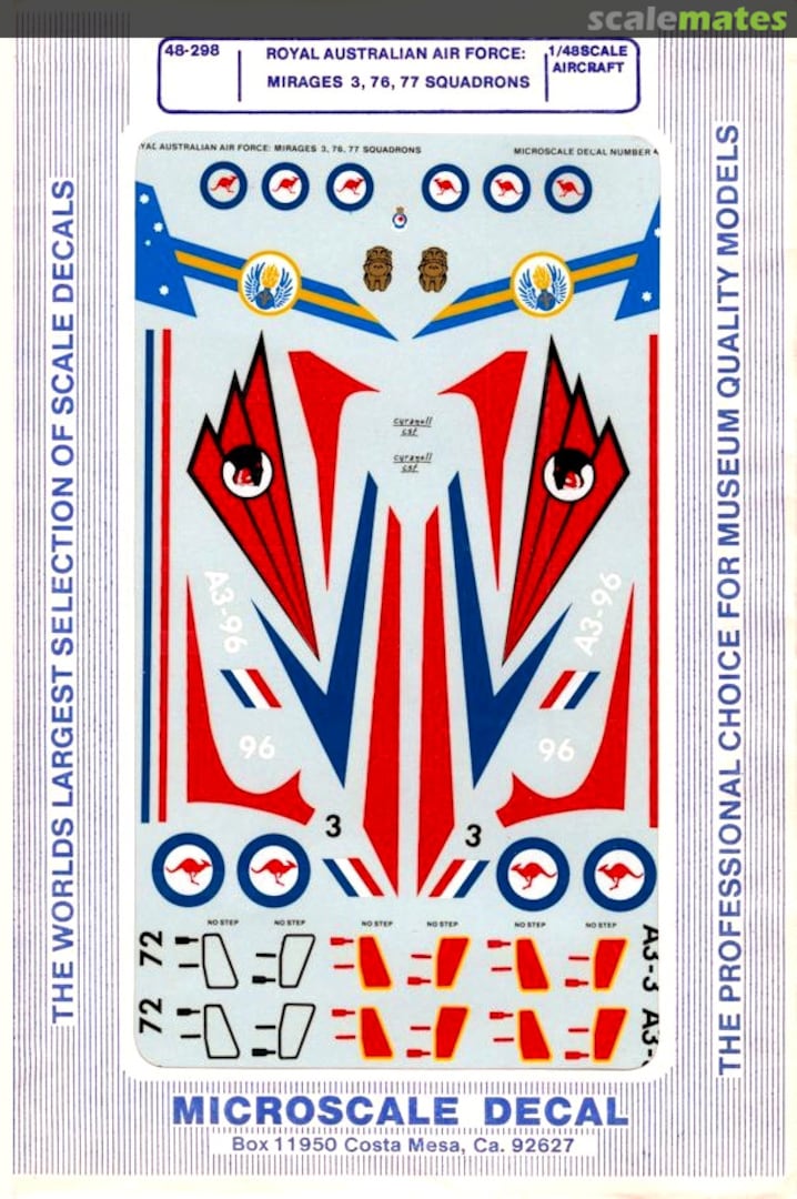 Boxart Mirage III 48-298 Microscale Boxart Mirage III 48-298 Microscale