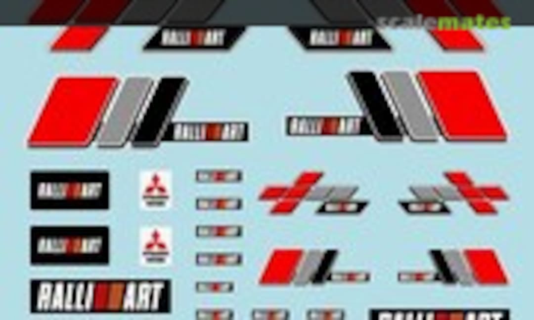 1:24 Mitsubishi LANCER "RALLY ART LOGO" (A+ Club DC-24001S) DC-24001S