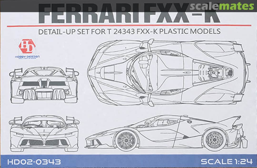 Boxart Ferrari FXX K - Detail Up Set HD02-0343 Hobby Design