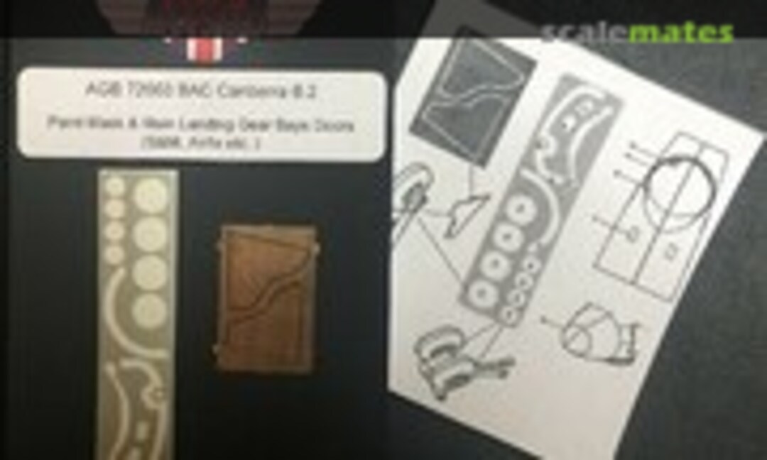 1:72 BAC/EE Canberra B.2 paint mask and main landing gear bay doors (AccsGB 72003) 72003