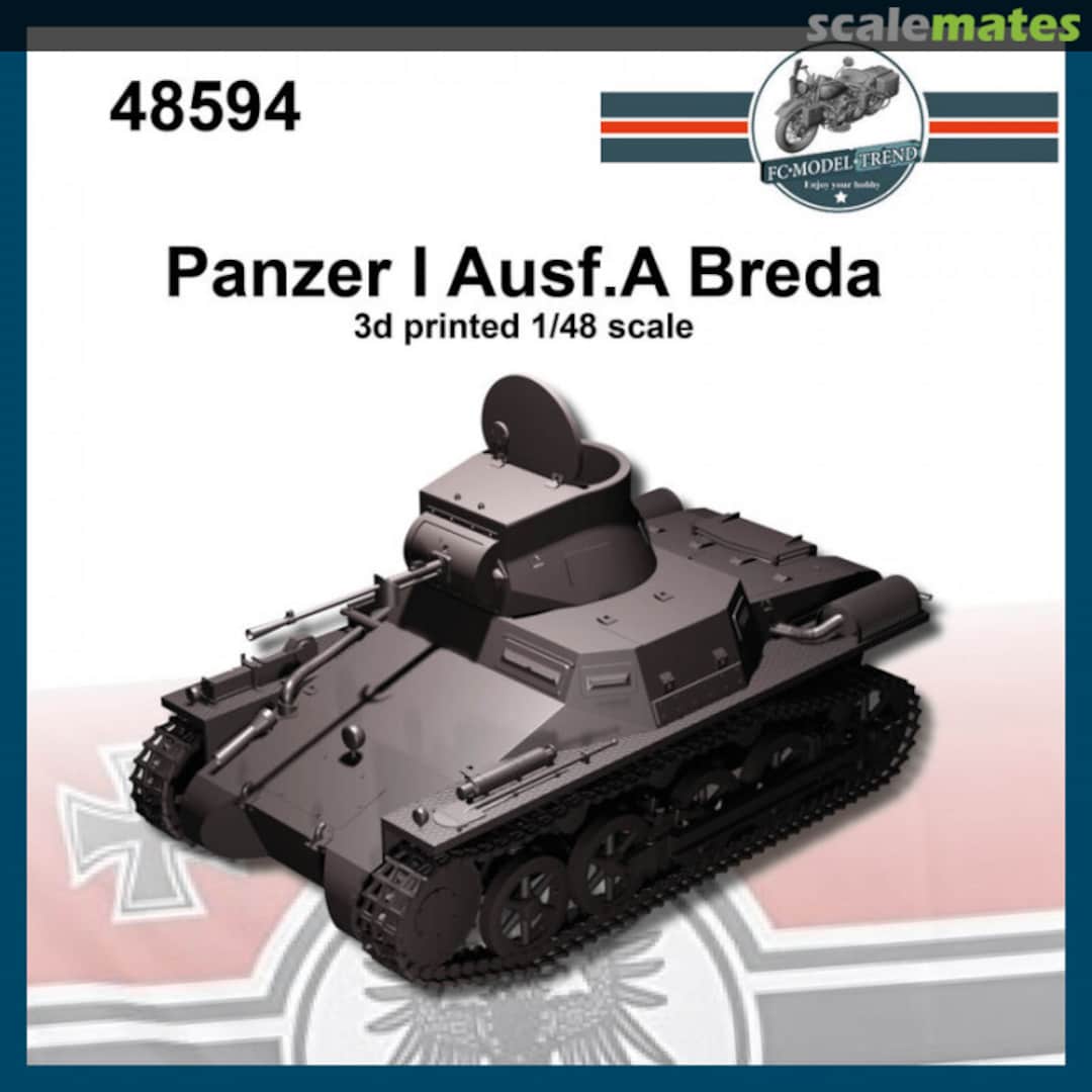 Boxart Panzer I Ausf.A Breda 48594 FC Model Trend Boxart Panzer I Ausf.A Breda 48594 FC Model Trend