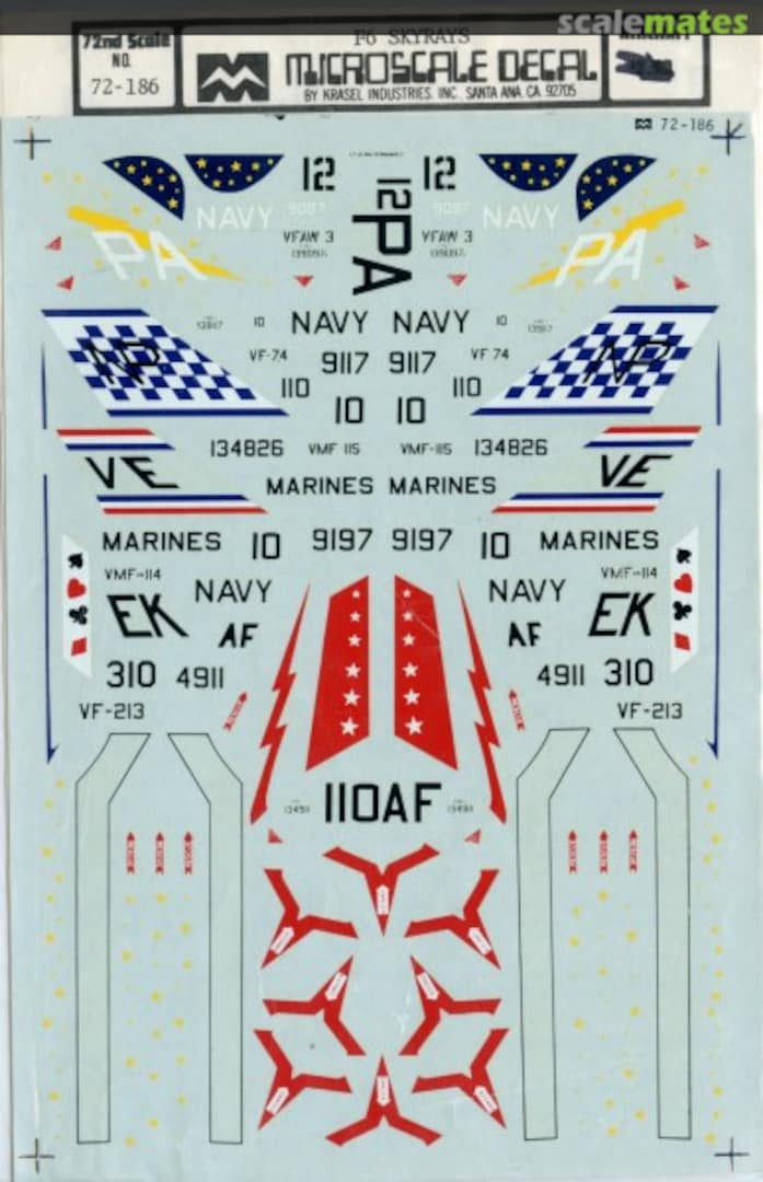 Boxart F6 Skyrays 72-186 Microscale Boxart F6 Skyrays 72-186 Microscale