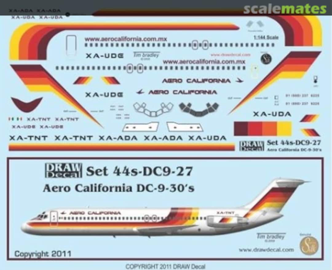 Boxart Aero California DC-9-30s 44-DC9-27 Draw Decal Boxart Aero California DC-9-30s 44-DC9-27 Draw Decal