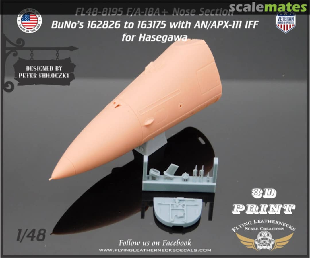 Boxart F/A-18A+ Nose BuNo 162826 to 163175 with IFF FL48-8195 Flying Leathernecks Boxart F/A-18A+ Nose BuNo 162826 to 163175 with IFF FL48-8195 Flying Leathernecks