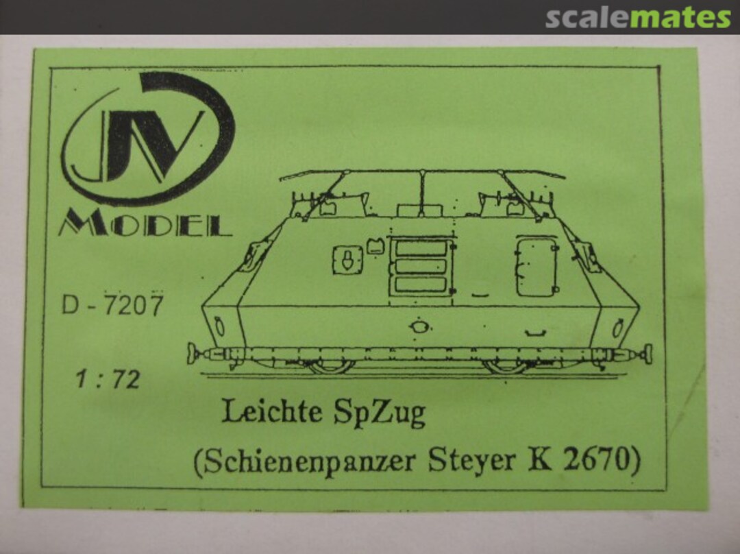 Boxart Schienenpanzer Steyer K 2670 D-7207 JV Model
