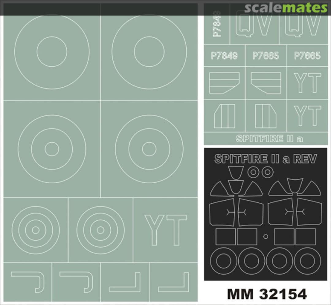 Boxart Spitfire Mk IIa MM32154 Montex Boxart Spitfire Mk IIa MM32154 Montex