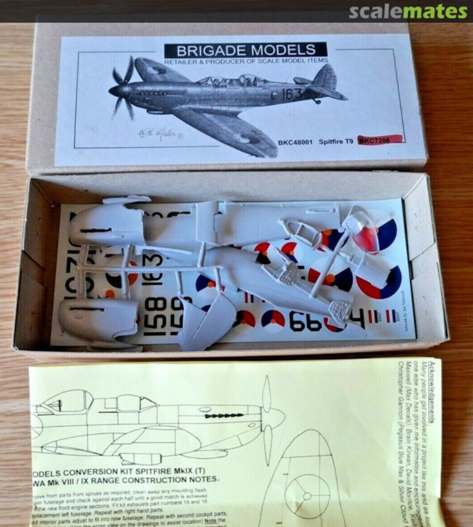 Contents Spitfire T9 Conversion BKC48001 Brigade Models Contents Spitfire T9 Conversion BKC48001 Brigade Models