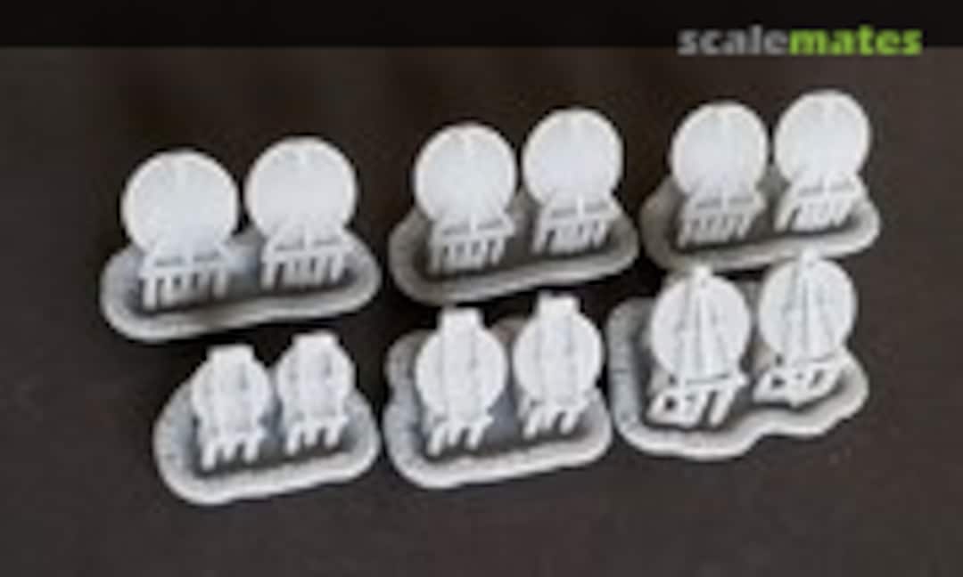 1:72 US Navy Submarine Hatches and Ready Service Ammunition Locker Doors (Model Monkey 72-Gato Hatches) 72-Gato Hatches