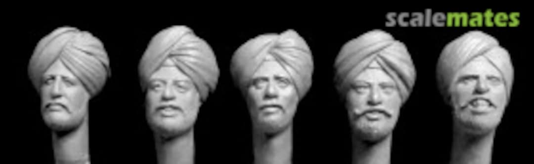 Boxart 5 heads with Sikh Turbans HAH03 Hornet & Wolf Boxart 5 heads with Sikh Turbans HAH03 Hornet & Wolf