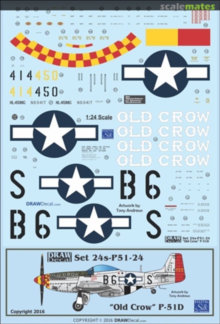 Boxart P-51D "Old Crow" 24-P51-24 Draw Decal Boxart P-51D "Old Crow" 24-P51-24 Draw Decal