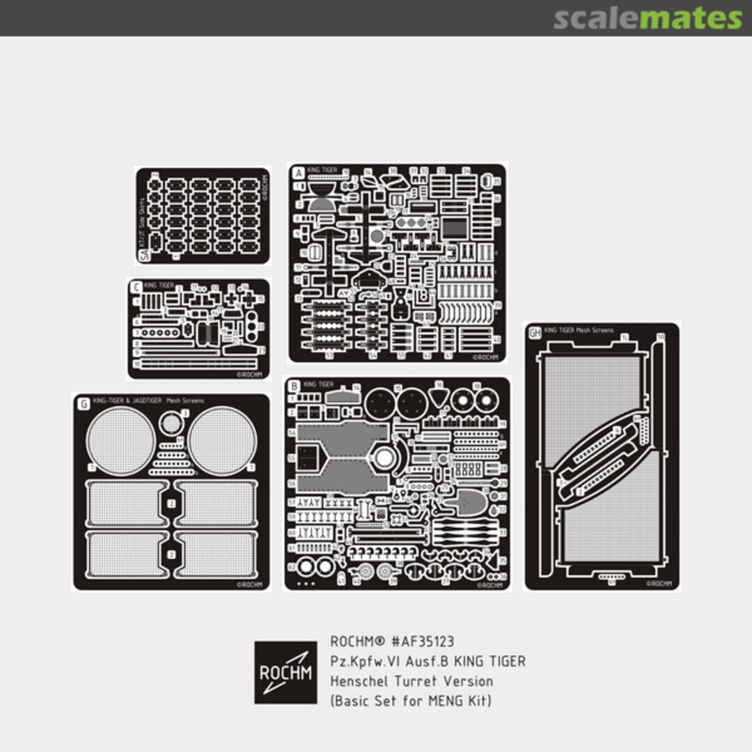 Boxart Pz.Kpfw.VI Ausf.B KING TIGER Henschel Turret Version AF35123 Rochm Boxart Pz.Kpfw.VI Ausf.B KING TIGER Henschel Turret Version AF35123 Rochm