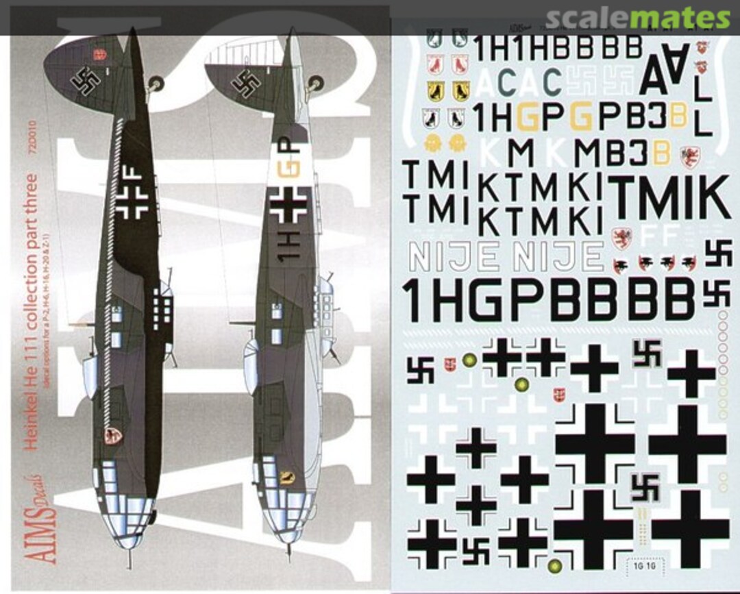 Boxart Heinkel He 111 Collection Part Three 72D010 AIMS Boxart Heinkel He 111 Collection Part Three 72D010 AIMS