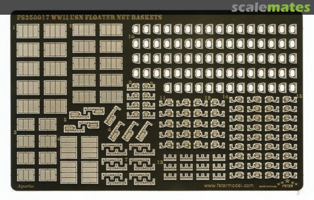 Boxart USN Life Jacket Net Baskets FS350017 Five Star Model Boxart USN Life Jacket Net Baskets FS350017 Five Star Model