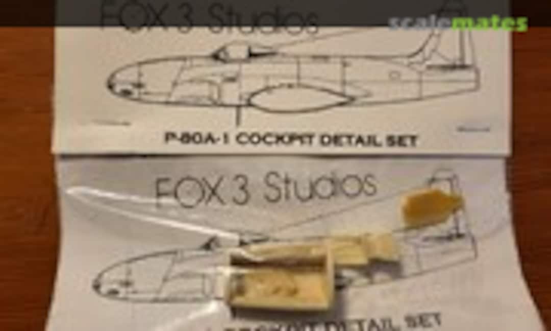 1:48 P-80A cockpit detail set (Fox 3 Studios )
