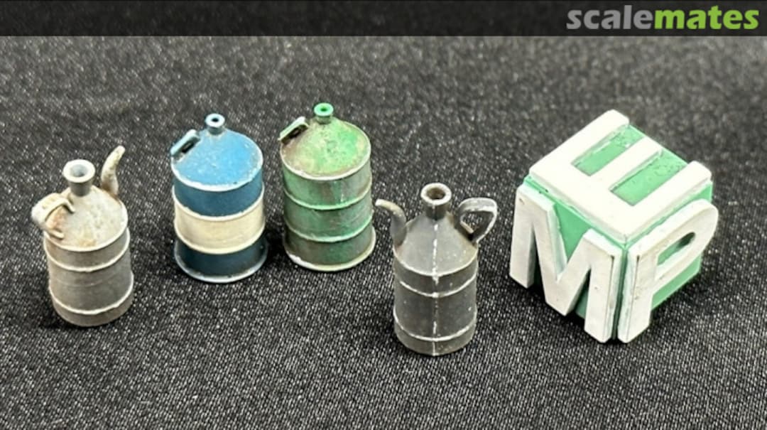 Boxart Retro cans - 2 types - 4 pieces 72050206 EMP3d Boxart Retro cans - 2 types - 4 pieces 72050206 EMP3d