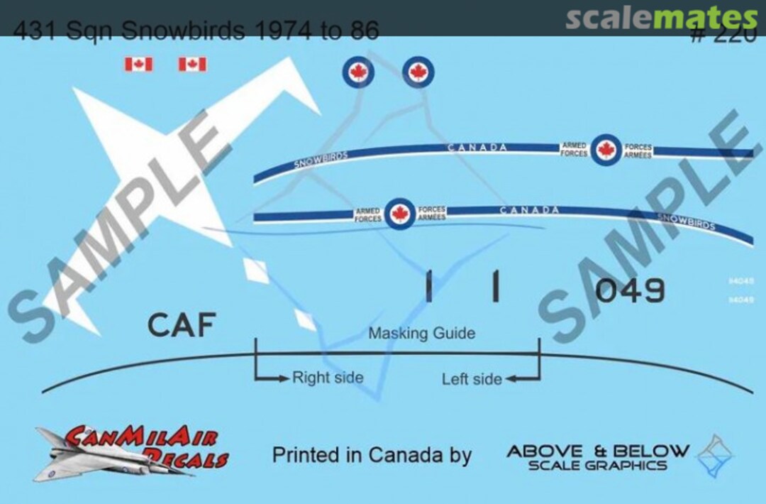 Boxart Canadair CT-114 Tutor 220 Above & Below Graphics Boxart Canadair CT-114 Tutor 220 Above & Below Graphics