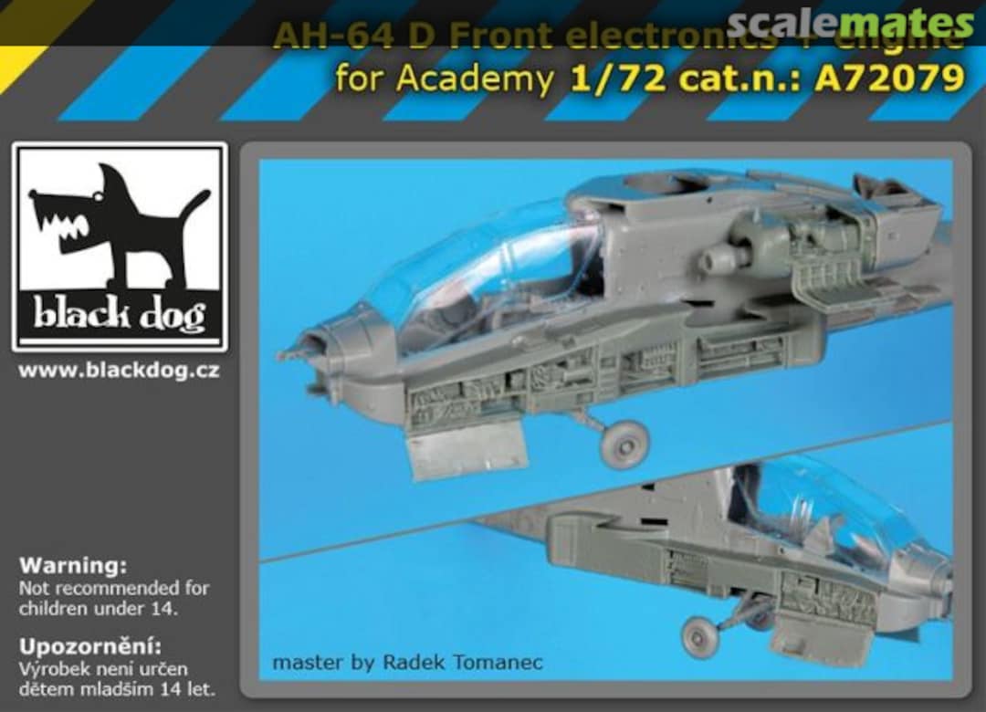 Boxart AH-64 D Apache - Front electronics + engine A72079 Black Dog Boxart AH-64 D Apache - Front electronics + engine A72079 Black Dog