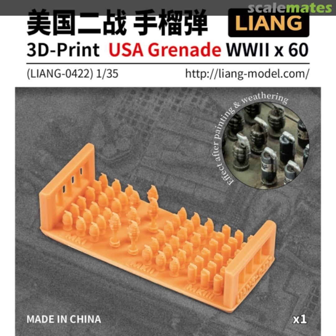 Boxart US Grenades WWII LIANG-0422 Liang Model Boxart US Grenades WWII LIANG-0422 Liang Model