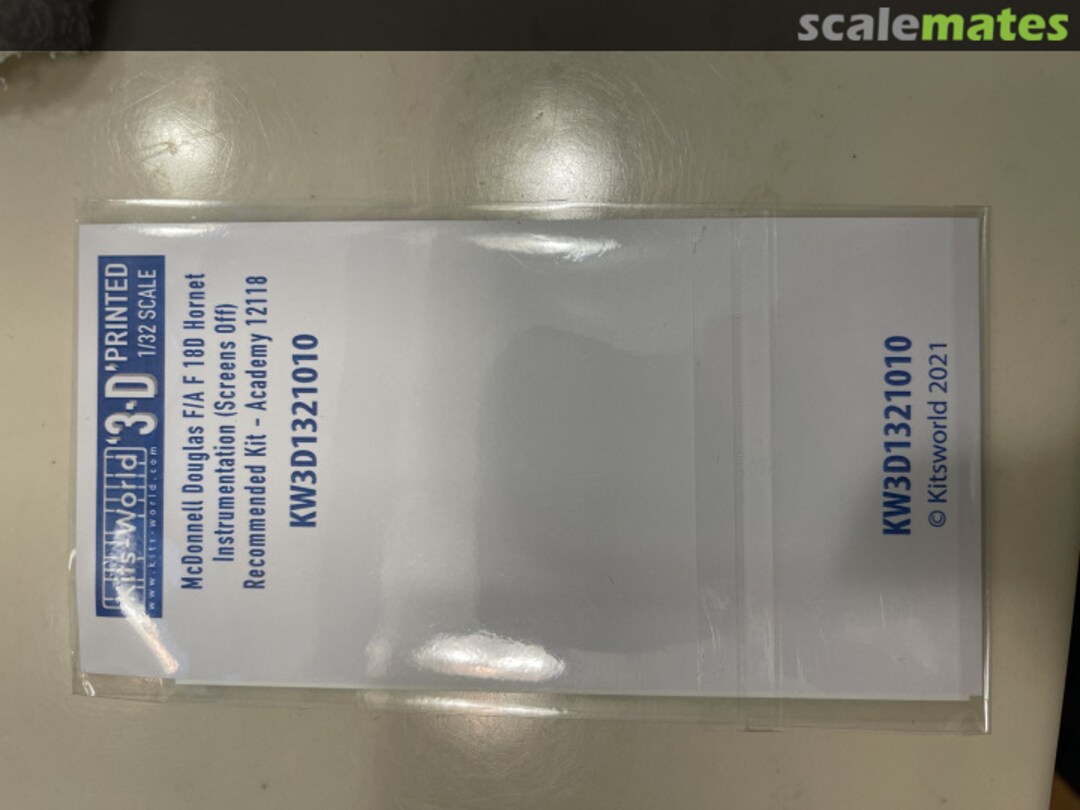 Boxart McDonnell Douglas F/A-18D Hornet Instrumentation (Screen Off) KW3D1321010 Kits-World Boxart McDonnell Douglas F/A-18D Hornet Instrumentation (Screen Off) KW3D1321010 Kits-World