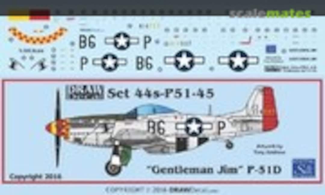1:144 P-51D “Gentleman Jim” (Draw Decal 44-P51-45) 44-P51-45
