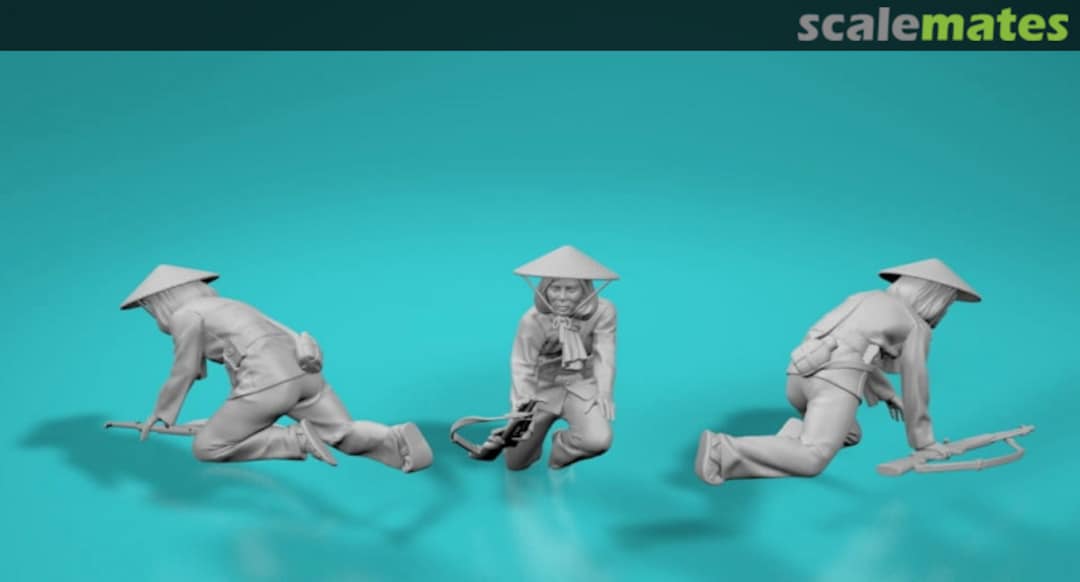 Boxart Viet Cong soldier in ambush - 04 (1 figurine) 99209004-35 EMP3d Boxart Viet Cong soldier in ambush - 04 (1 figurine) 99209004-35 EMP3d