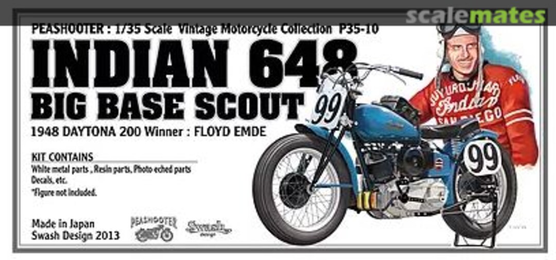 Boxart Indian 648 Big Base Scout P35-10 Swash Design Boxart Indian 648 Big Base Scout P35-10 Swash Design