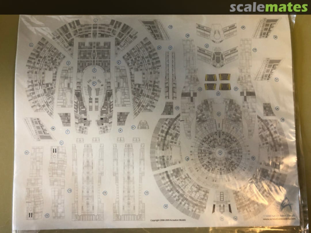 Contents NX-01 Enterprise Aztec Decals NX1000 Acreation Models Contents NX-01 Enterprise Aztec Decals NX1000 Acreation Models