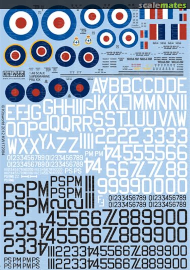 Contents Supermarine Spitfire Mk XIX Generic Set KW172084 Kits-World Contents Supermarine Spitfire Mk XIX Generic Set KW172084 Kits-World