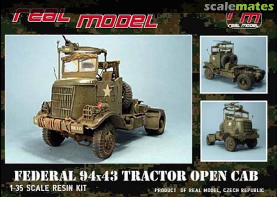 Boxart Federal 94x43 Tractor Open Cab RM35076 Real Model Boxart Federal 94x43 Tractor Open Cab RM35076 Real Model