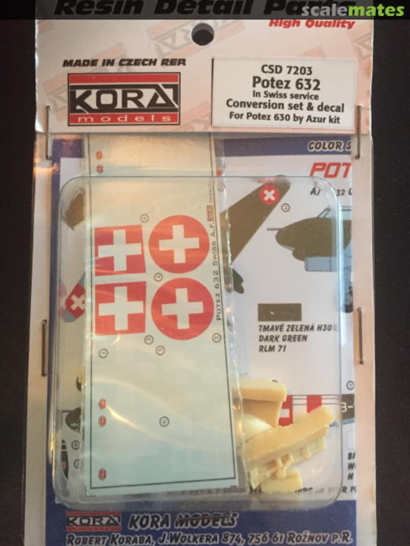 Boxart Potez 632 in Swiss Service Conversion set & decal CSD 7203 Kora Models Boxart Potez 632 in Swiss Service Conversion set & decal CSD 7203 Kora Models