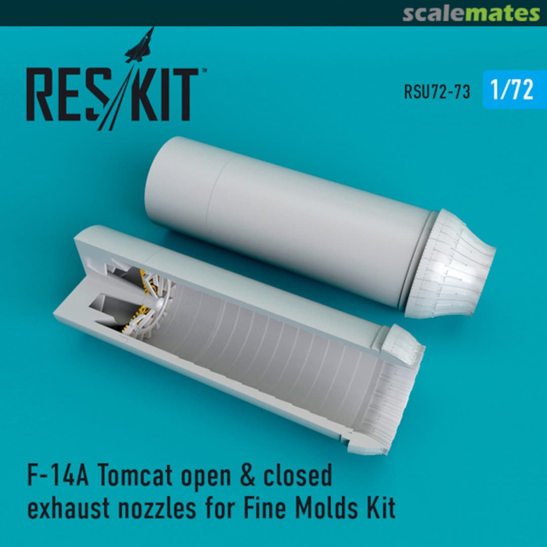 Boxart F-14A Tomcat open & closed exhaust nozzles RSU72-0073 ResKit Boxart F-14A Tomcat open & closed exhaust nozzles RSU72-0073 ResKit