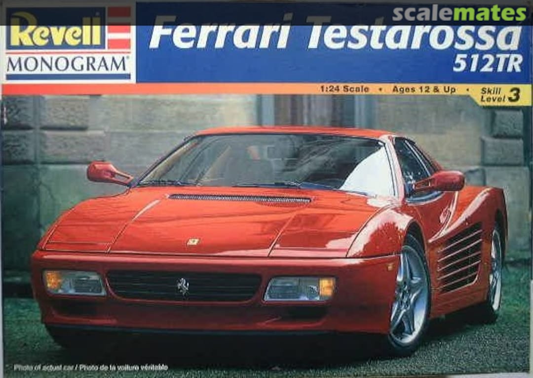 Boxart Ferrari Testarossa 512TR 85-2435 Revell Monogram Boxart Ferrari Testarossa 512TR 85-2435 Revell Monogram