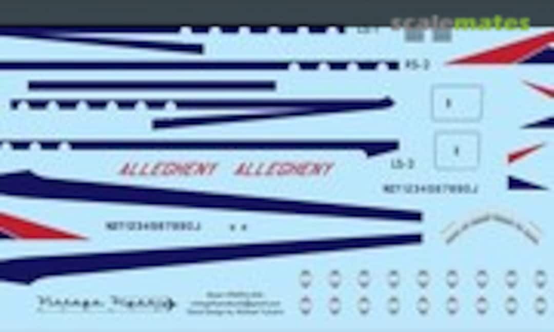 1:144 F-27 Allegheny (Vintage Flyer Decals VFD144-026) VFD144-026
