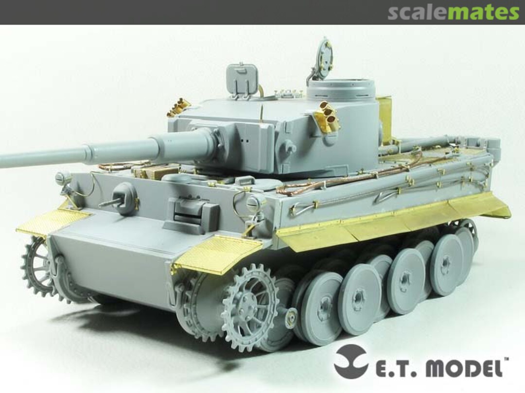 Boxart WWII German Tiger I "Tunisian Initial" Fender & Side Skirts EA35-116 E.T. Model Boxart WWII German Tiger I "Tunisian Initial" Fender & Side Skirts EA35-116 E.T. Model