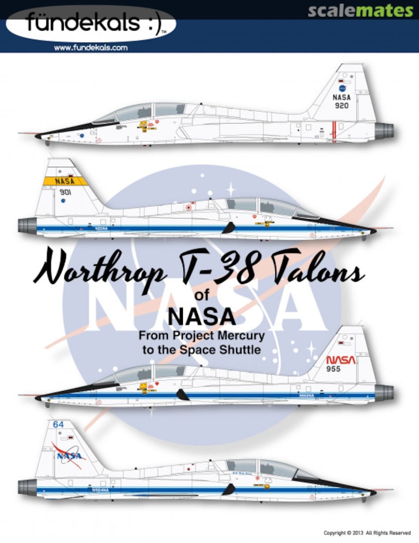 Boxart Northrop T-38 Talons of NASA FD48003 fündekals Boxart Northrop T-38 Talons of NASA FD48003 fündekals