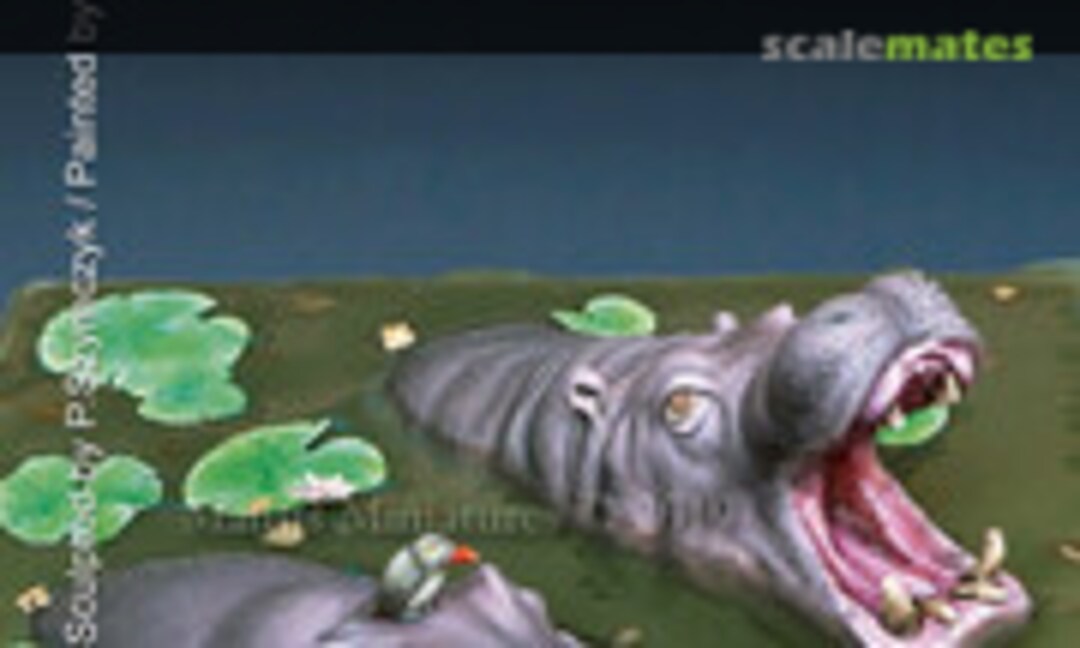 1:35 Nilpferdköpfe - Animals Set - 34 (Mantis Miniatures 35125)