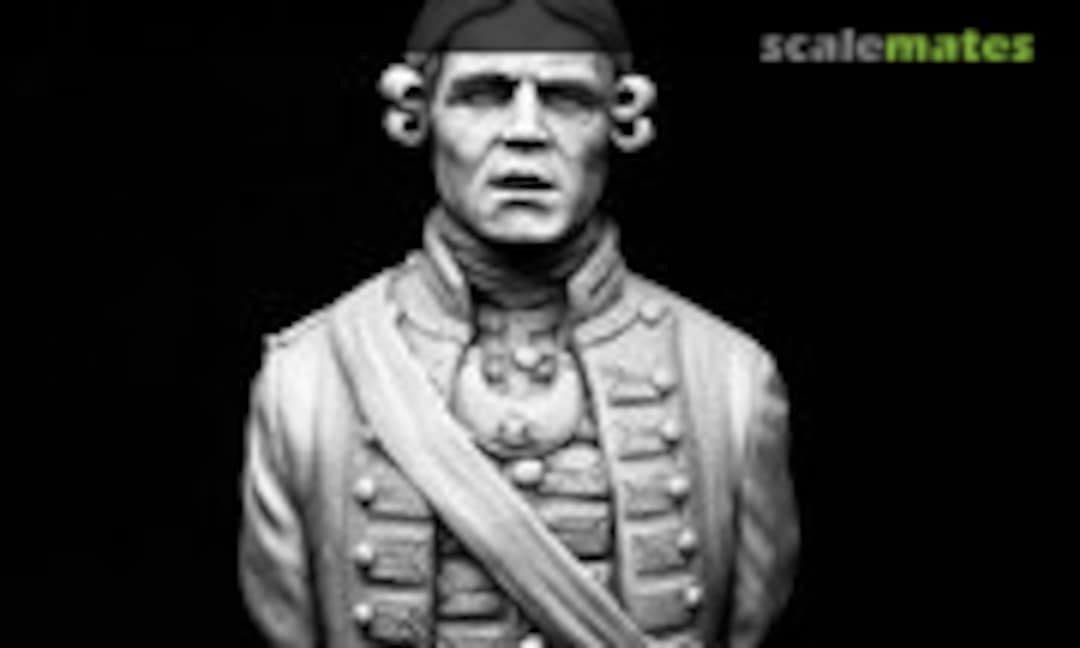 1:10 V-bust British Officer, Seven Year War (Mitches Military Models )