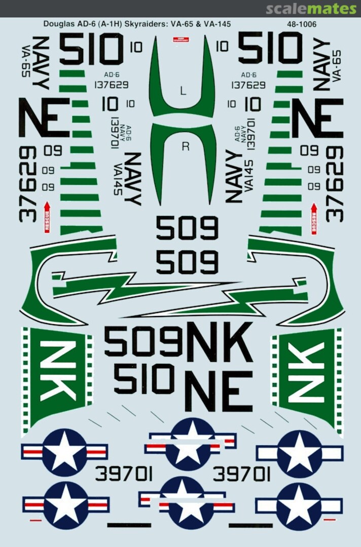 Boxart AD-6 (A-1H) Skyraiders 48-1006 Microscale Boxart AD-6 (A-1H) Skyraiders 48-1006 Microscale
