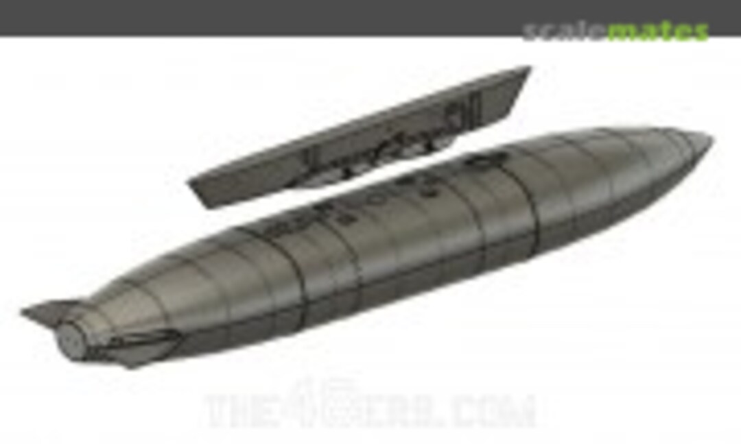 1:48 Saab J39 Gripen External fuel tank + pylon (Nato version) (Wolf 3D Resin Parts WOL481004) WOL481004