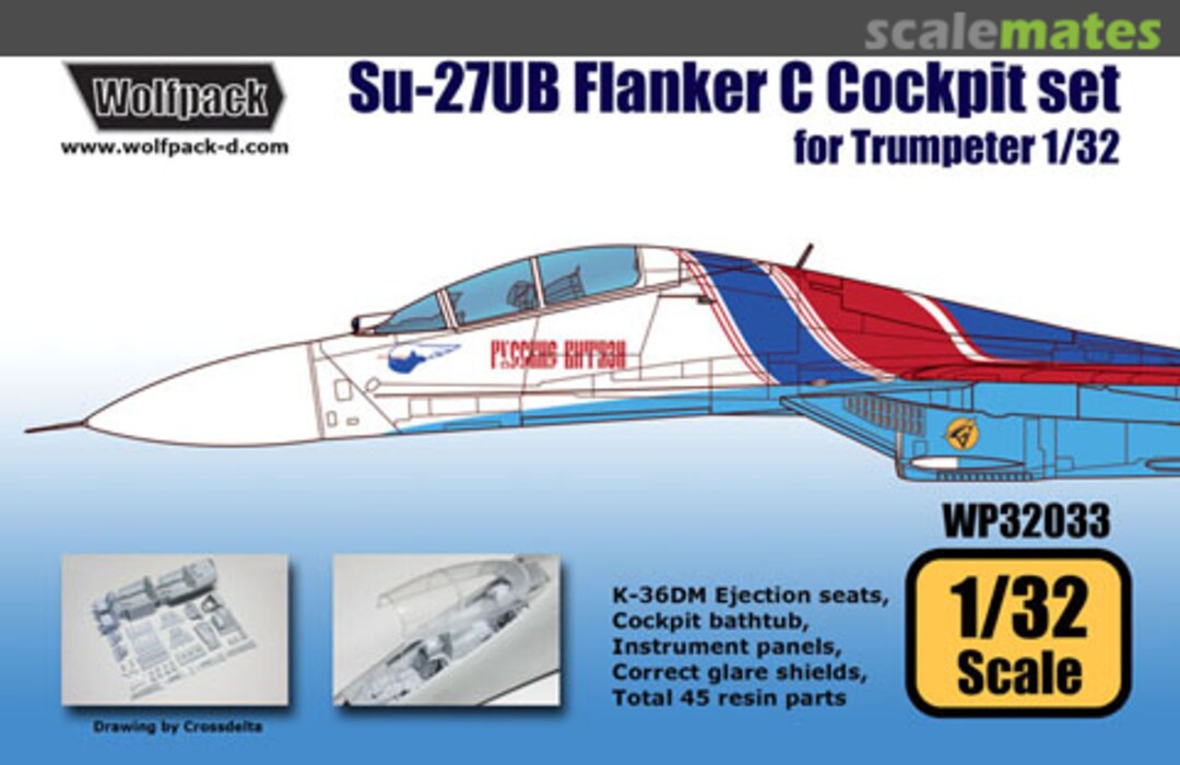 Boxart Su-27UB Flanker C Cockpit set WP32033 Wolfpack Boxart Su-27UB Flanker C Cockpit set WP32033 Wolfpack
