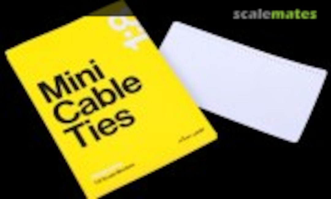 1:8 Mini Cable Ties (White) (Mike Lane Mods ACCMCT(W))