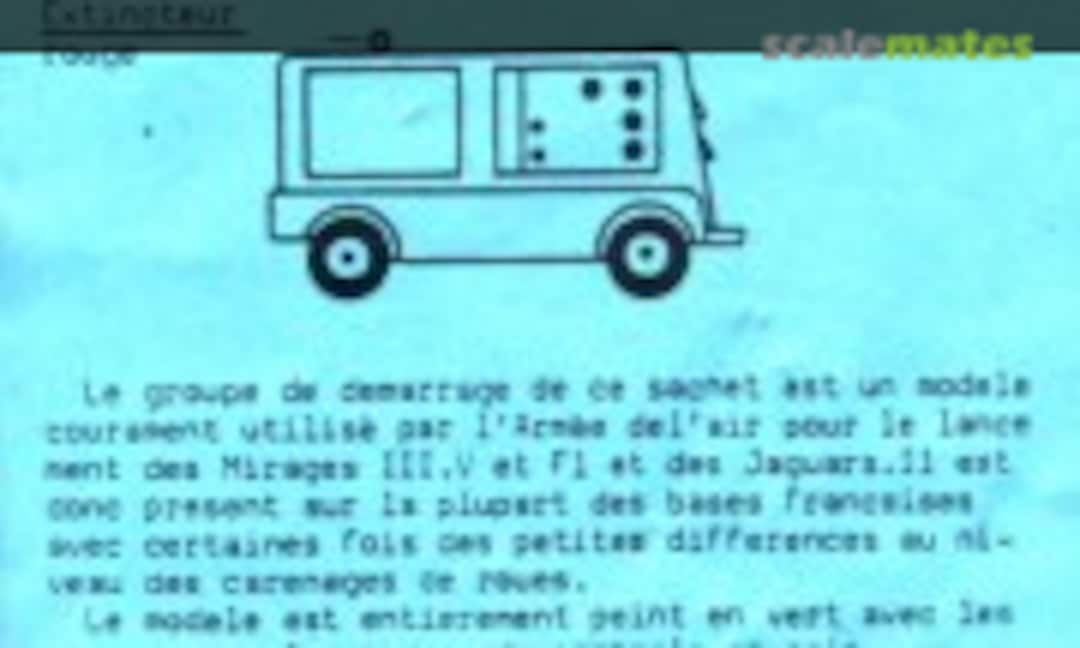 1:72 Groupe de demarrage Armée de l'air (Maquettes Dauzie AC7214) AC7214