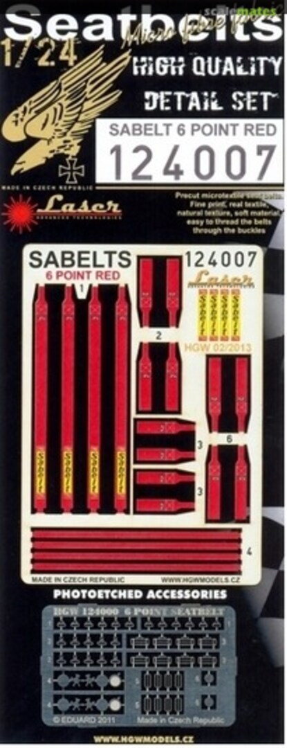 Boxart Sabelt 6 point seatbelt 124007 HGW Models Boxart Sabelt 6 point seatbelt 124007 HGW Models