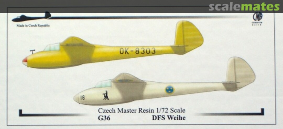 Boxart DFS Weihe / VT-3 Vázka CMR72-G036 CMR Boxart DFS Weihe / VT-3 Vázka CMR72-G036 CMR