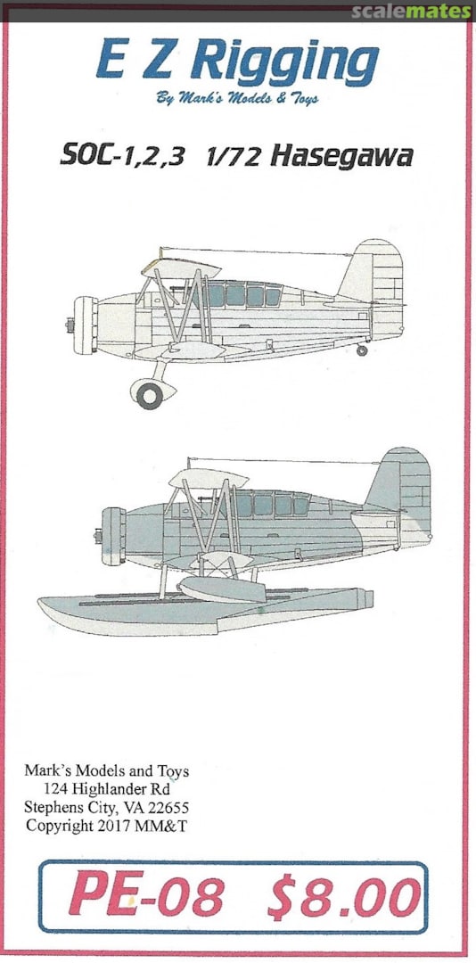 Boxart SOC-1,2,3 PE-08 Starfighter Decals