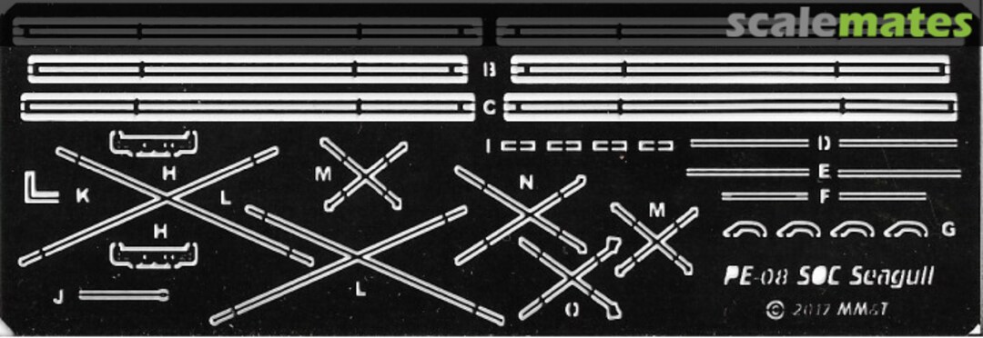 Contents SOC-1,2,3 PE-08 Starfighter Decals