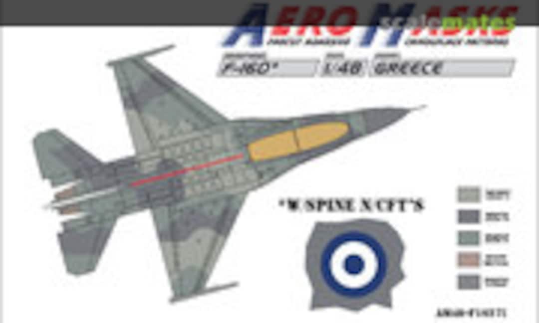 1:48 F-16D Greece with spine, no CFT's (AeroMasks AM48-F1627) AM48-F1627