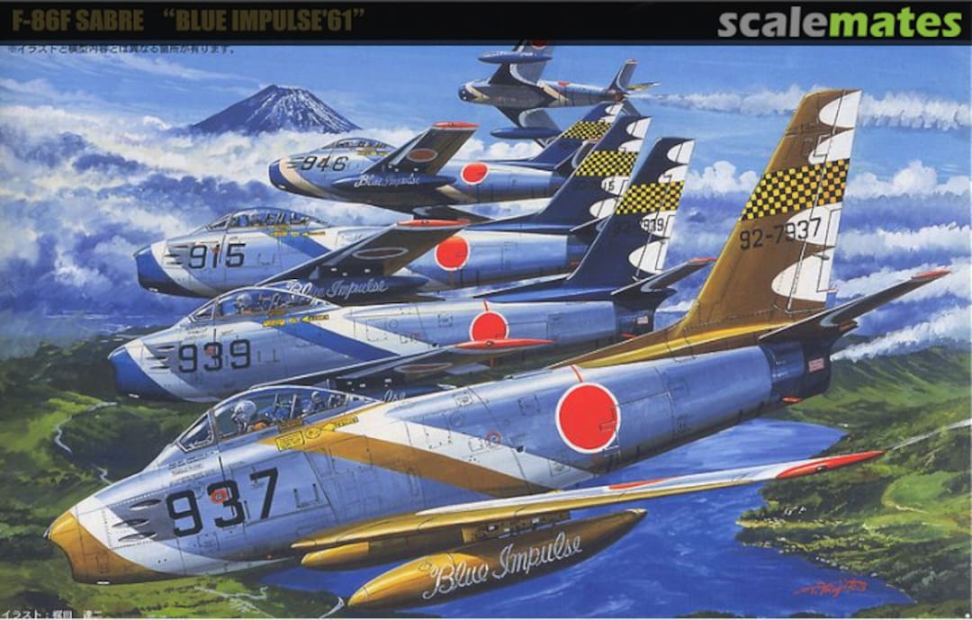 Boxart F-86F Sabre "Blue Impulse '61" 72190 Fujimi Boxart F-86F Sabre "Blue Impulse '61" 72190 Fujimi